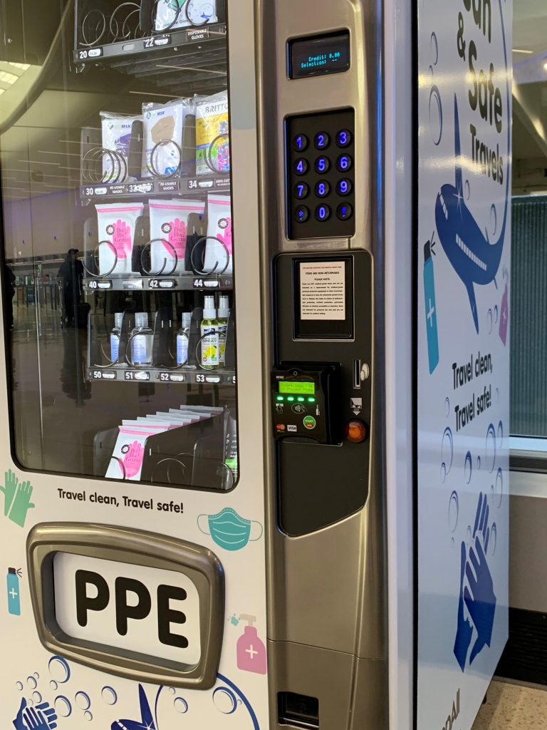 PPE vending machines and selfprinted vehicle tags Sunny 95
